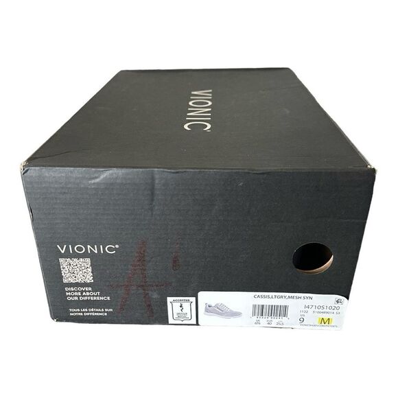 Vionic Cassis Light Grey Like New Women’s Supportive Active Shoes Sneakers 9M - Picture 9 of 9